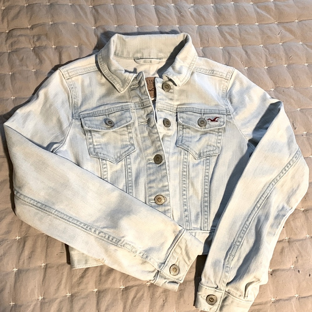 Hollister Blue Jeans Jacket Girls XS